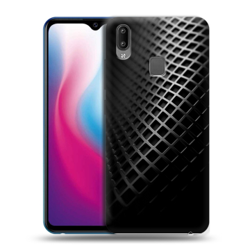 Пластиковый чехол на Vivo Y93 с принтом Текстура металла