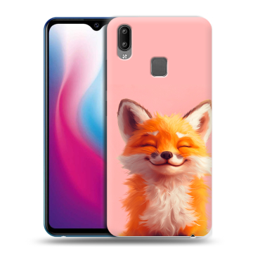 Пластиковый чехол на Vivo Y93 с принтом милая лиса