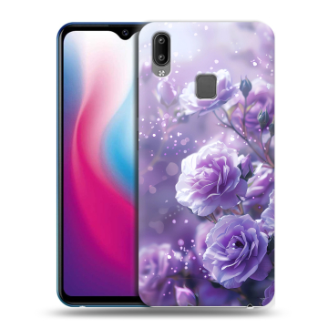 Пластиковый чехол на Vivo Y93 с принтом Розы цветы Пластиковый чехол на Vivo Y93 с принтом Розы цветы