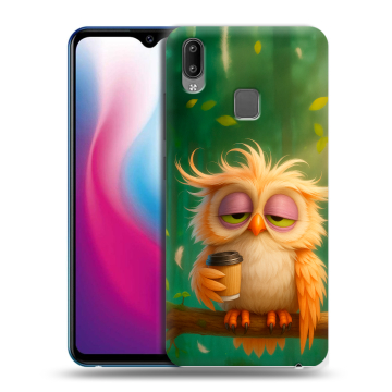 Пластиковый чехол на Vivo Y93 с принтом сова