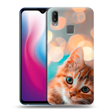 Пластиковый чехол на Vivo Y93 с принтом котик