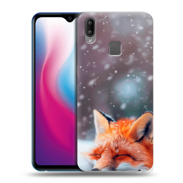 Пластиковый чехол на Vivo Y93 с принтом лиса