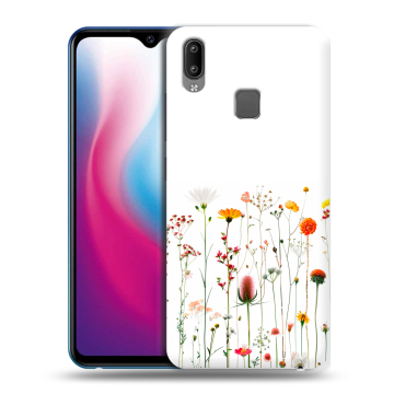 Пластиковый чехол на Vivo Y93 с принтом цветы