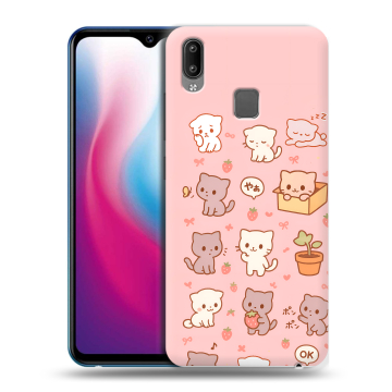 Пластиковый чехол на Vivo Y93 с принтом Hello Kitty Хелоу Кити