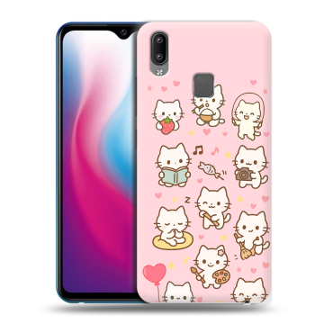Пластиковый чехол на Vivo Y93 с принтом Hello Kitty Хелоу Кити