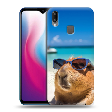 Пластиковый чехол на Vivo Y93 с принтом Капибара