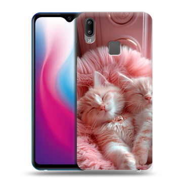 Пластиковый чехол на Vivo Y93 с принтом котята котики Пластиковый чехол на Vivo Y93 с принтом котята котики