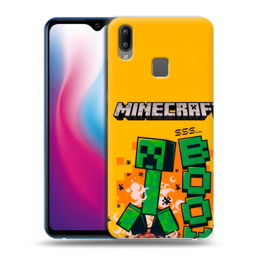 Пластиковый чехол на Vivo Y93 с принтом Майнкрафт Minecraft