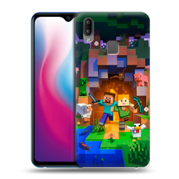 Пластиковый чехол на Vivo Y93 с принтом Майнкрафт Minecraft Пластиковый чехол на Vivo Y93 с принтом Майнкрафт Minecraft