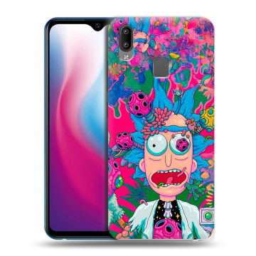 Пластиковый чехол на Vivo Y93 с принтом Рик и Морти Rick Morty