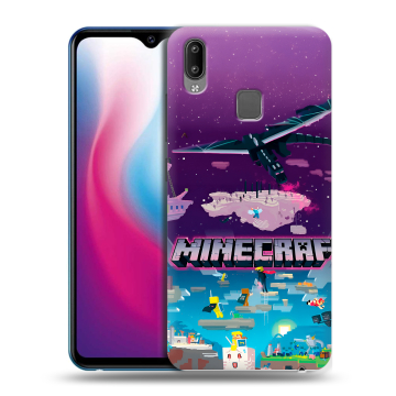Пластиковый чехол на Vivo Y93 с принтом Майнкрафт Minecraft