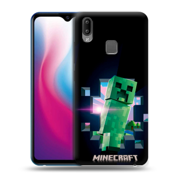 Пластиковый чехол на Vivo Y93 с принтом Майнкрафт Minecraft