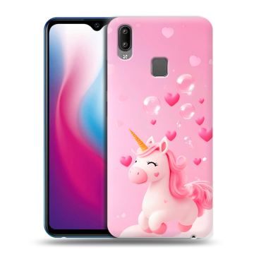 Пластиковый чехол на Vivo Y93 с принтом Единорог
