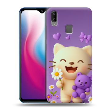 Пластиковый чехол на Vivo Y93 с принтом для девочек