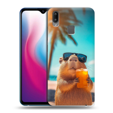 Пластиковый чехол на Vivo Y93 с принтом Капибара Пластиковый чехол на Vivo Y93 с принтом Капибара
