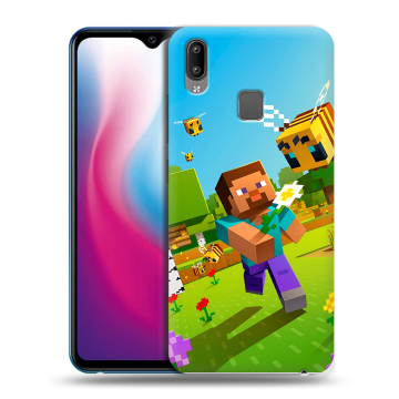 Пластиковый чехол на Vivo Y93 с принтом Майнкрафт Minecraft Пластиковый чехол на Vivo Y93 с принтом Майнкрафт Minecraft