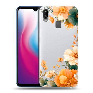 Пластиковый чехол на Vivo Y93 с принтом Цветы принт Пластиковый чехол на Vivo Y93 с принтом Цветы принт