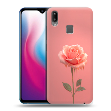 Пластиковый чехол на Vivo Y93 с принтом Розовая роза Пластиковый чехол на Vivo Y93 с принтом Розовая роза