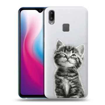 Пластиковый чехол на Vivo Y93 с принтом Котенок