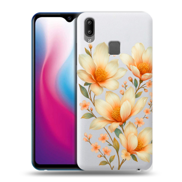 Пластиковый чехол на Vivo Y93 с принтом Цветы Пластиковый чехол на Vivo Y93 с принтом Цветы