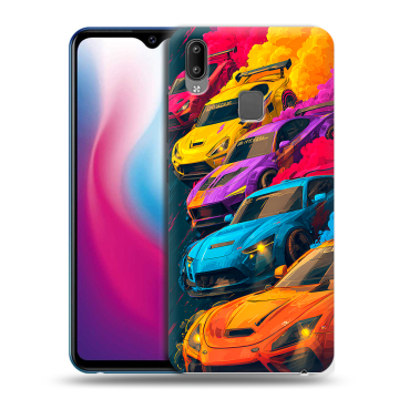 Пластиковый чехол на Vivo Y93 с принтом Тачки Пластиковый чехол на Vivo Y93 с принтом Тачки