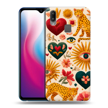 Пластиковый чехол на Vivo Y93 с принтом Модный принт Пластиковый чехол на Vivo Y93 с принтом Модный принт
