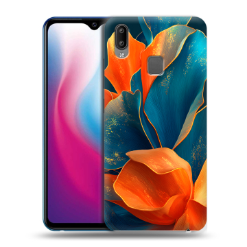 Пластиковый чехол на Vivo Y93 с принтом Цветы Пластиковый чехол на Vivo Y93 с принтом Цветы