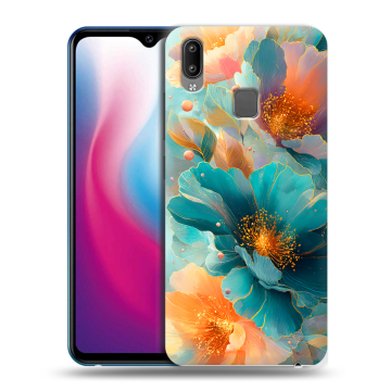 Пластиковый чехол на Vivo Y93 с принтом Цветы Пластиковый чехол на Vivo Y93 с принтом Цветы