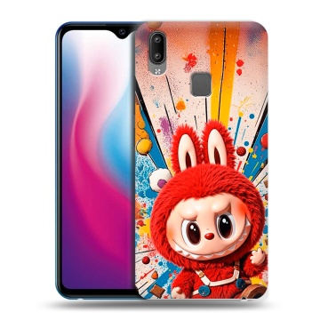 Пластиковый чехол на Vivo Y93 с принтом Labubu Лабубу
