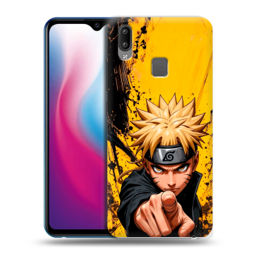 Пластиковый чехол на Vivo Y93 с принтом Naruto Наруто