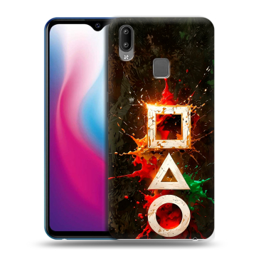 Пластиковый чехол на Vivo Y93 с принтом Squid Game Игра кальмара