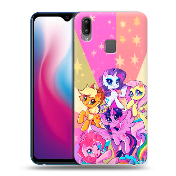Пластиковый чехол на Vivo Y93 с принтом My little pony Дружба чудо
