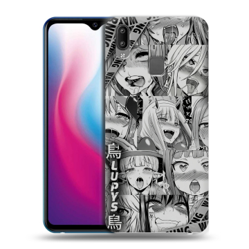 Пластиковый чехол на Vivo Y93 с принтом Ahegao Ахегао Аниме Пластиковый чехол на Vivo Y93 с принтом Ahegao Ахегао Аниме