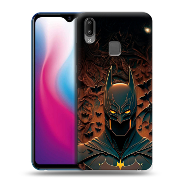 Пластиковый чехол на Vivo Y93 с принтом Batman Бэтмен Пластиковый чехол на Vivo Y93 с принтом Batman Бэтмен