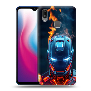 Пластиковый чехол на Vivo Y93 с принтом IronMan Железный человек