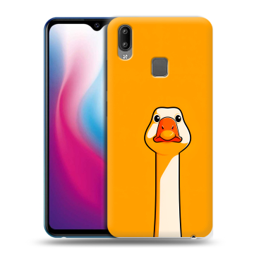 Пластиковый чехол на Vivo Y93 с принтом Смешная утка Пластиковый чехол на Vivo Y93 с принтом Смешная утка