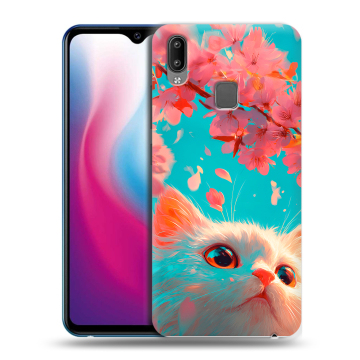 Пластиковый чехол на Vivo Y93 с принтом Красивый кот Пластиковый чехол на Vivo Y93 с принтом Красивый кот