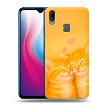 Пластиковый чехол на Vivo Y93 с принтом Милые котята