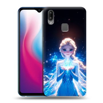 Пластиковый чехол на Vivo Y93 с принтом Холодное сердце Frozen