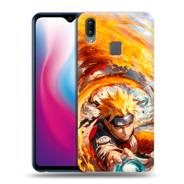 Пластиковый чехол на Vivo Y93 с принтом Аниме Наруто Naruto