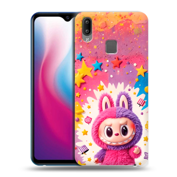 Пластиковый чехол на Vivo Y93 с принтом Labubu Лабубу