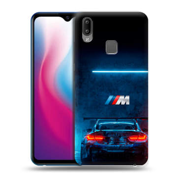 Пластиковый чехол на Vivo Y93 с принтом BMW БМВ