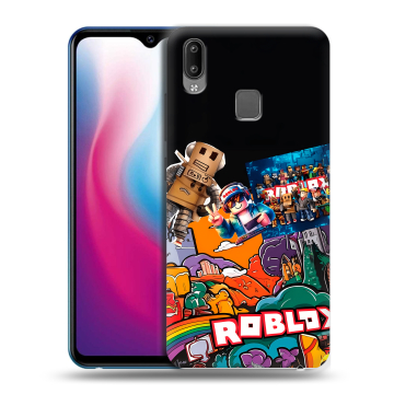 Пластиковый чехол на Vivo Y93 с принтом Roblox Роблокс