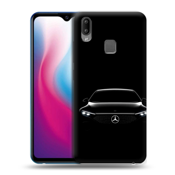 Пластиковый чехол на Vivo Y93 с принтом Mercedes Мерседес