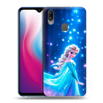 Пластиковый чехол на Vivo Y93 с принтом Холодное сердце Frozen