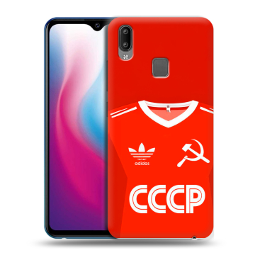 Пластиковый чехол на Vivo Y93 с принтом Флаг Герб СССР Пластиковый чехол на Vivo Y93 с принтом Флаг Герб СССР