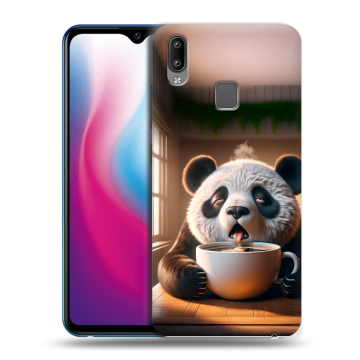 Пластиковый чехол на Vivo Y93 с принтом смешная панда