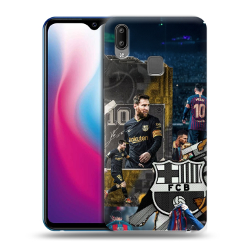 Пластиковый чехол на Vivo Y93 с принтом Messi Barcelona