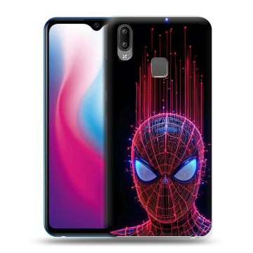 Пластиковый чехол на Vivo Y93 с принтом Spiderman Человек паук