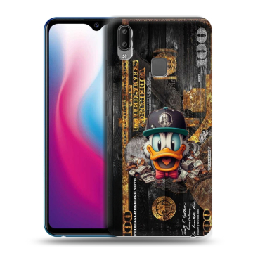 Пластиковый чехол на Vivo Y93 с принтом Дональд Дак Доллар